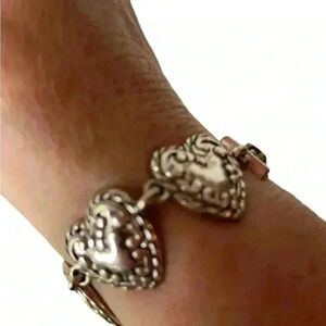 Silver Heart Sweetheart Accent Bracelet